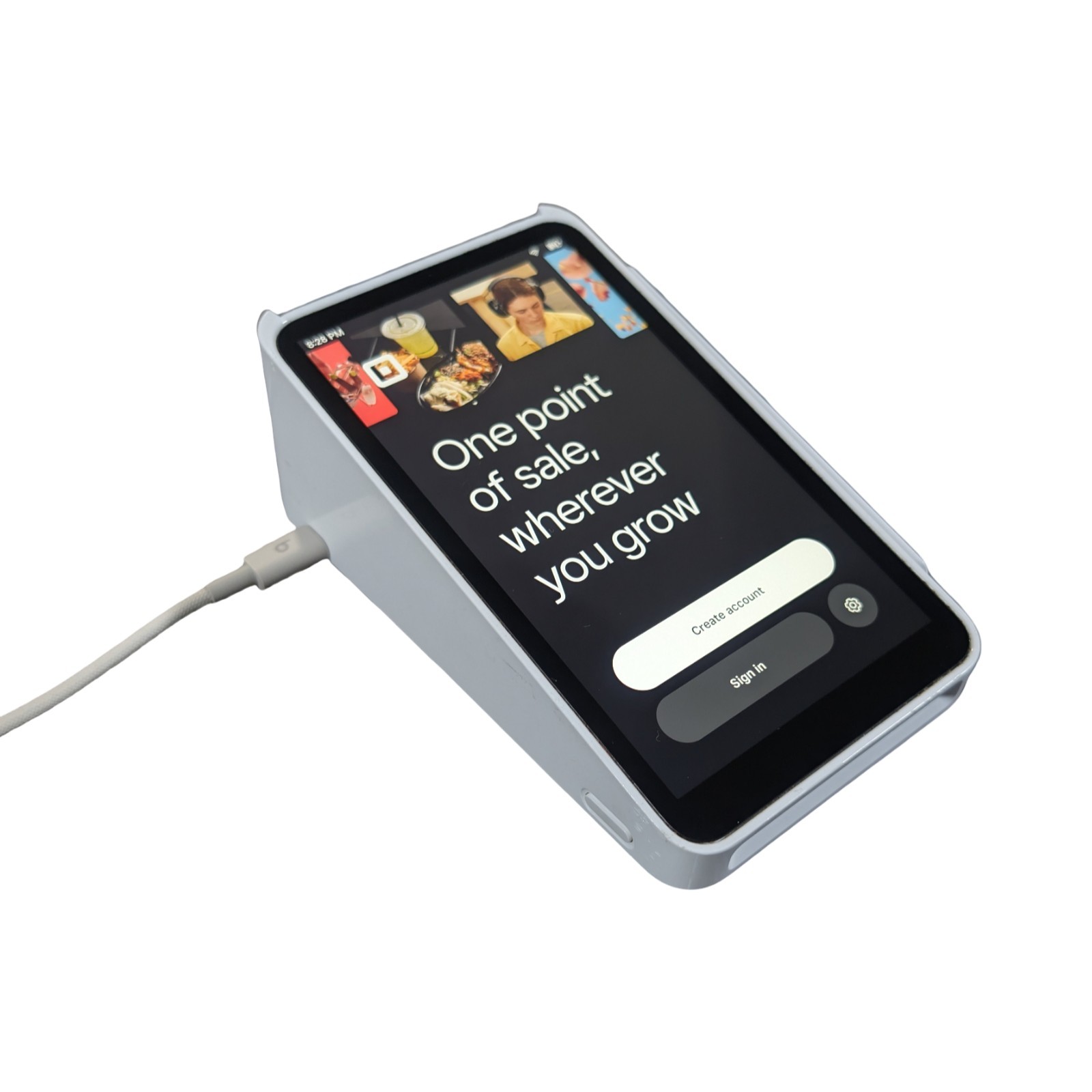 Mm6Ux Square Credit Card Terminal A-SKU-0584 Used Missing Back Cover
