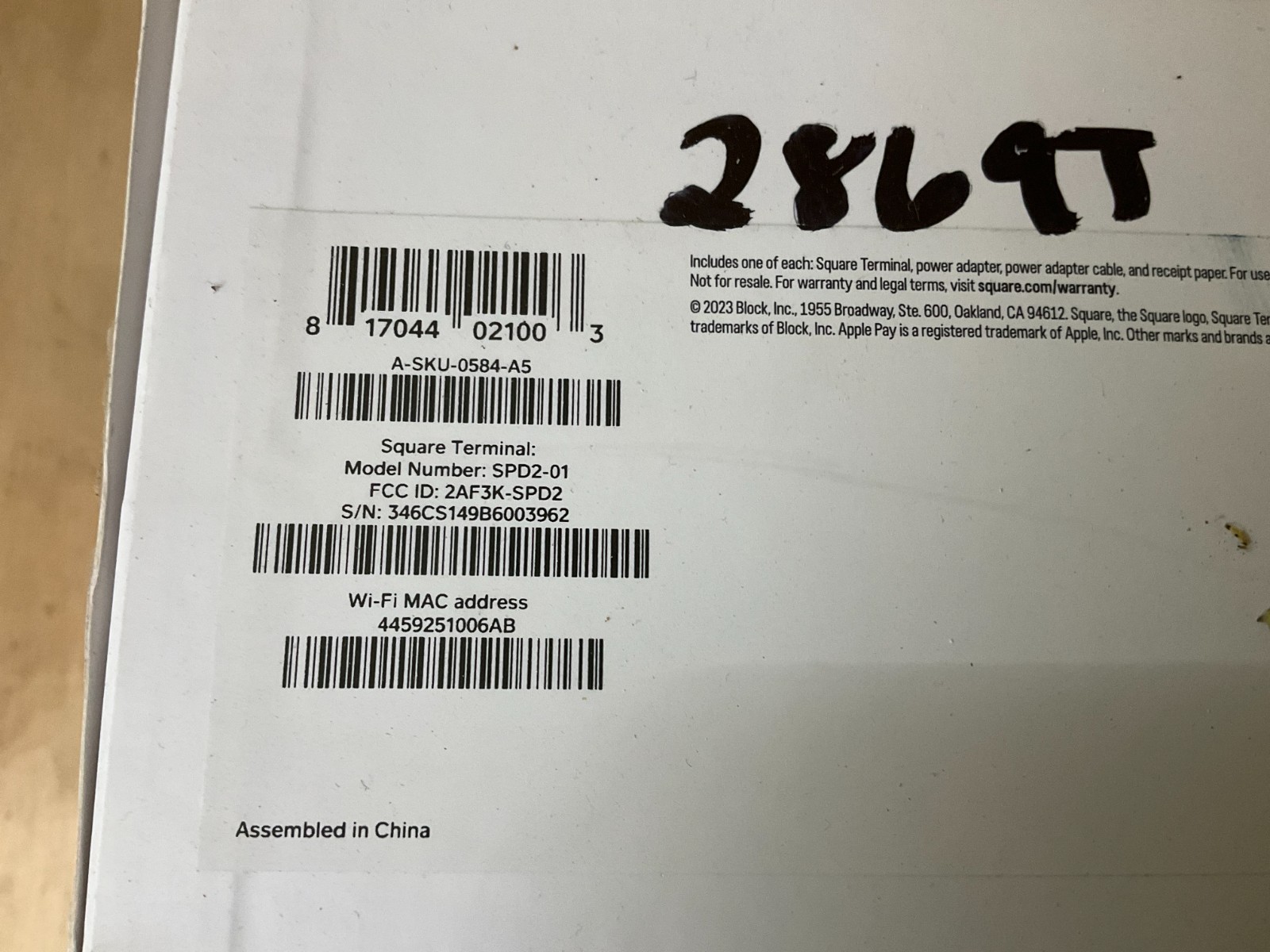 Square Terminal – Credit Card Machine