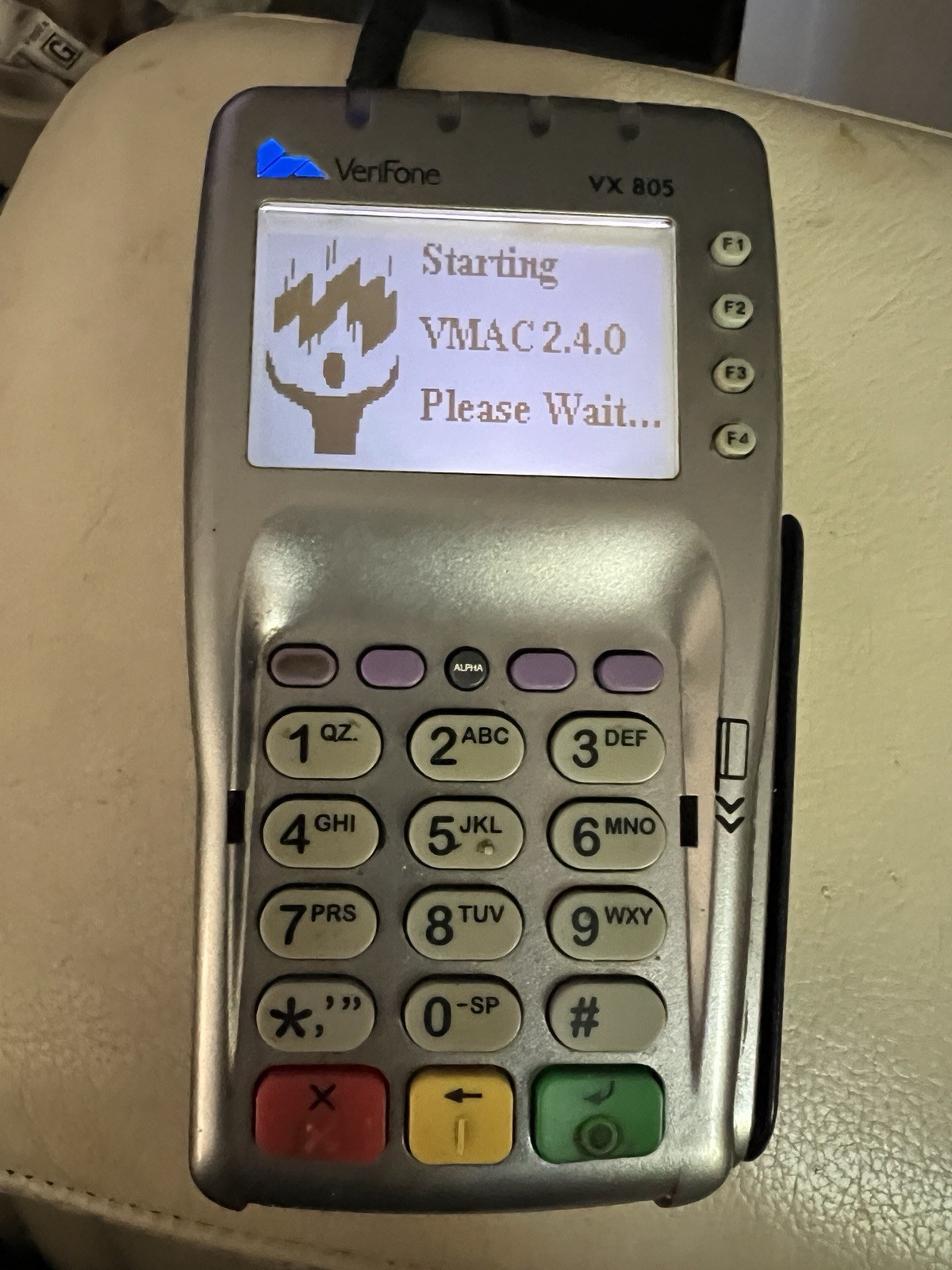 Verifone VX805 CTLS Credit Card Terminal Machine POS with Internet Cord Tested