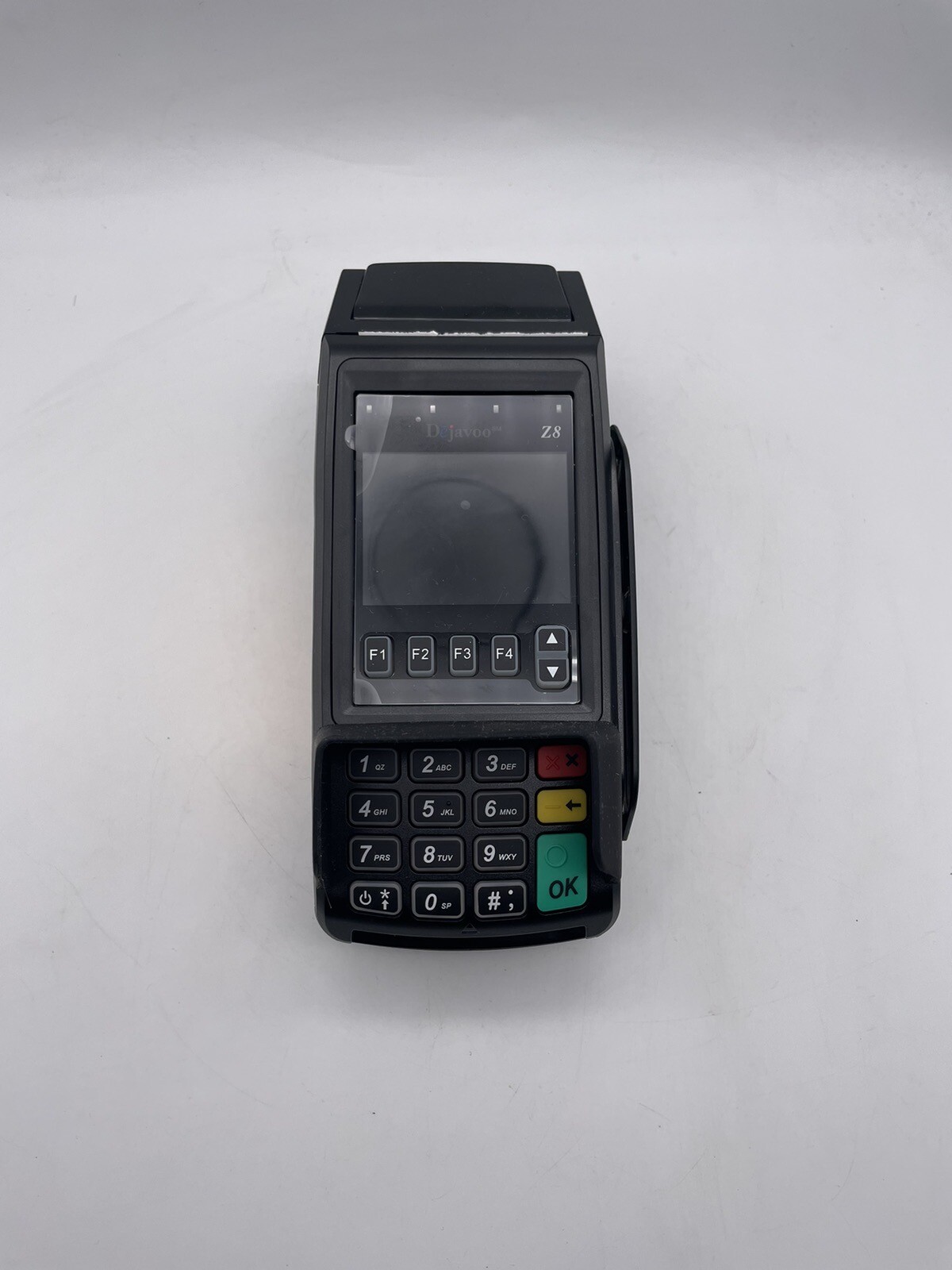 D javoo VEGA 3000 Magnetic POS Credit Card Terminal with AC Adapter WORKING