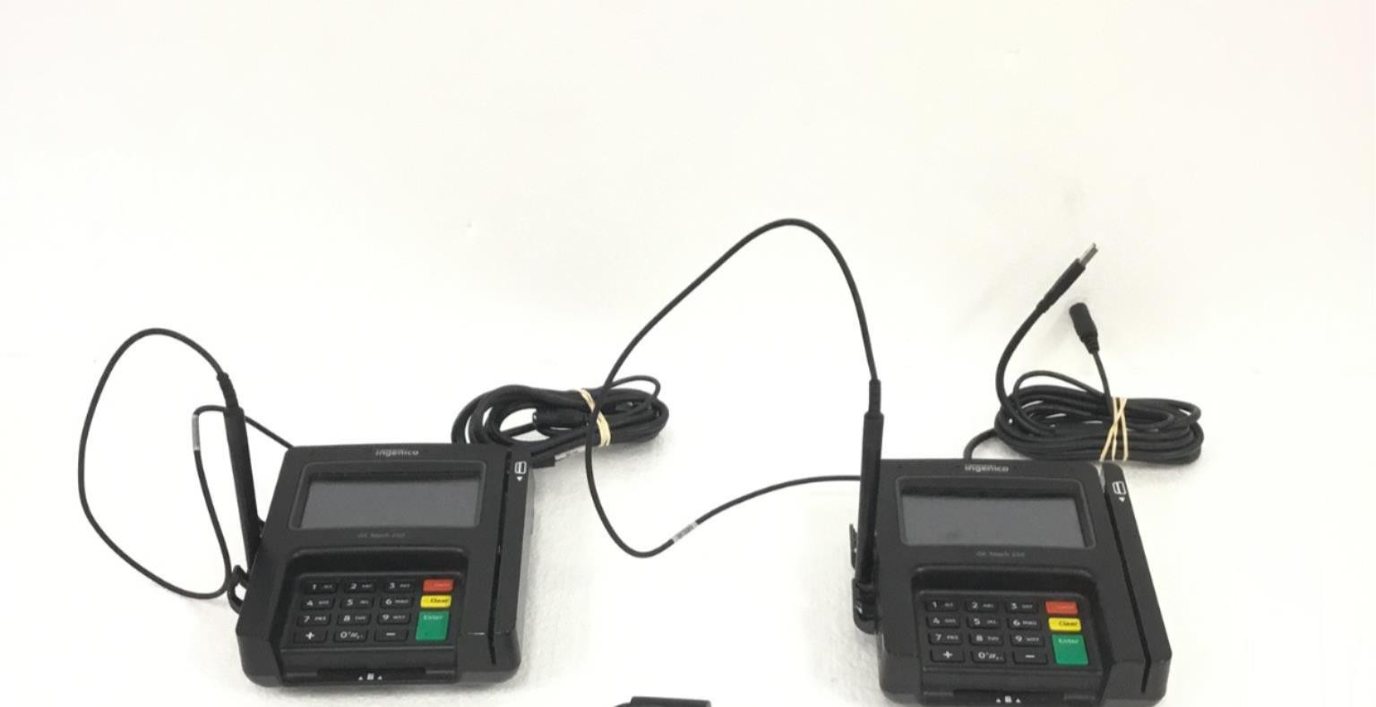 2x Ingenico ISC250-VA – ISC Touch 250 POS Payment Credit Card Terminal w Stylus