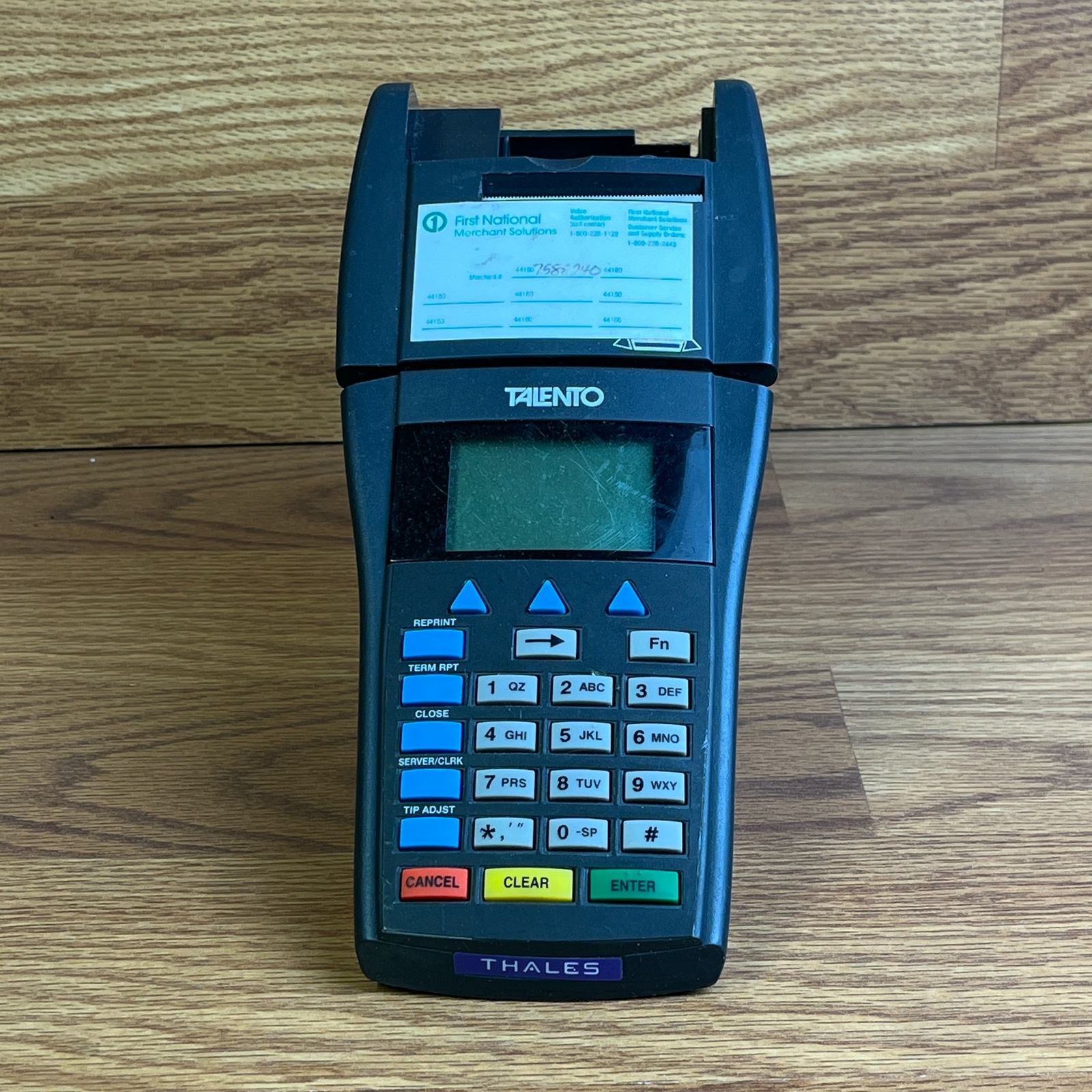 Thales Talento T-One Black Wired Digital LCD Display 25-key Credit Card Terminal
