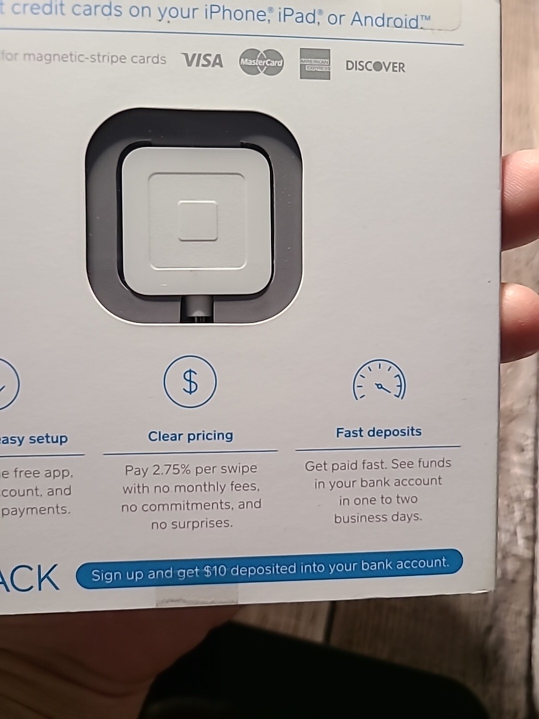 Square Credit Card Reader for iPhone, iPad and Android
