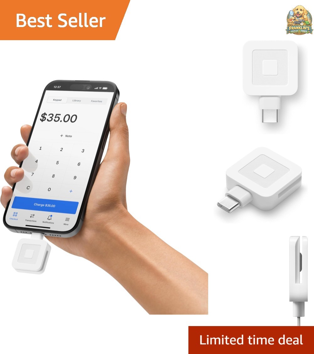 Compact USB-C Card Reader – Fast Mobile Transaction Tool for Small Businesses