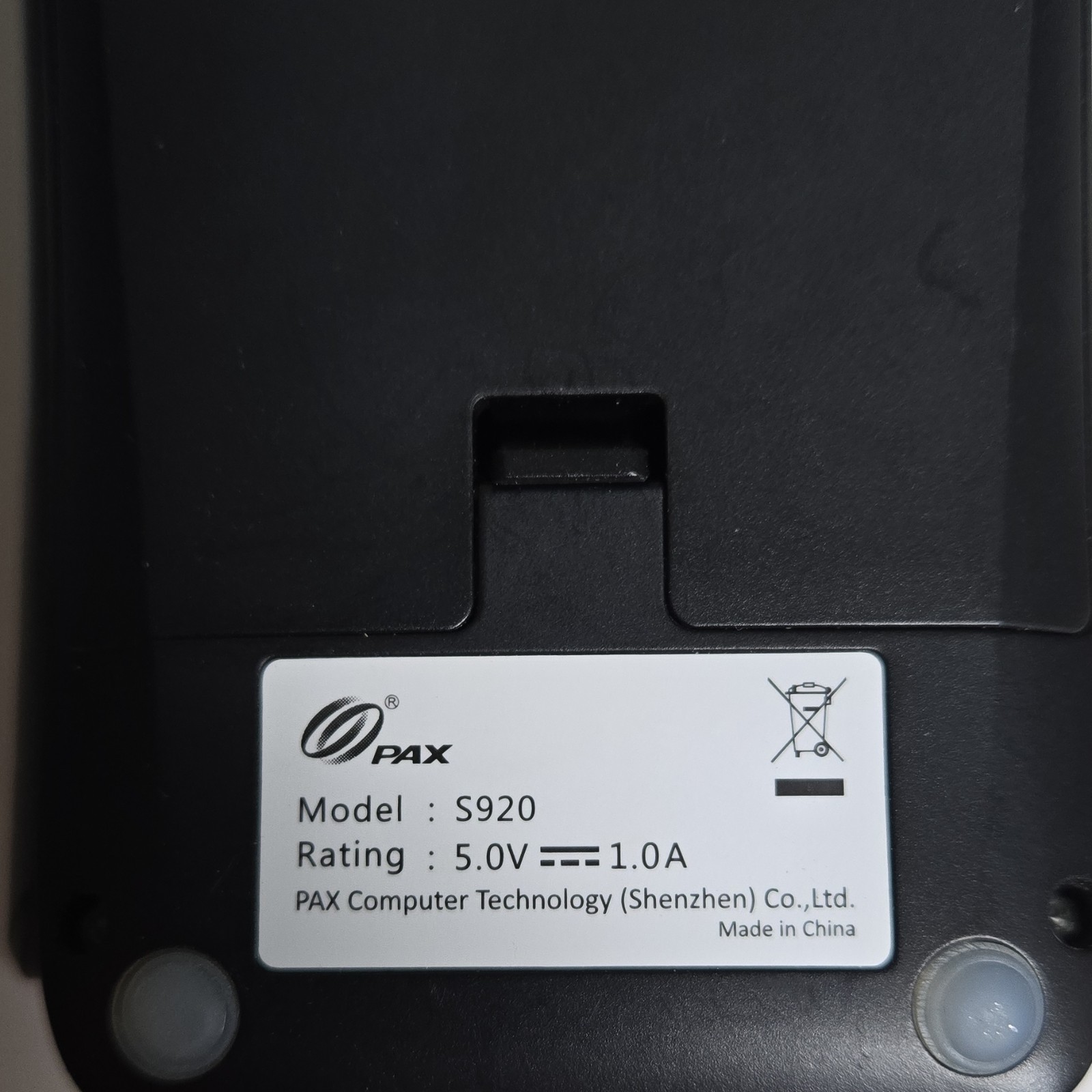 PAX S920 Wireless Credit Card Terminal with Power Adapter