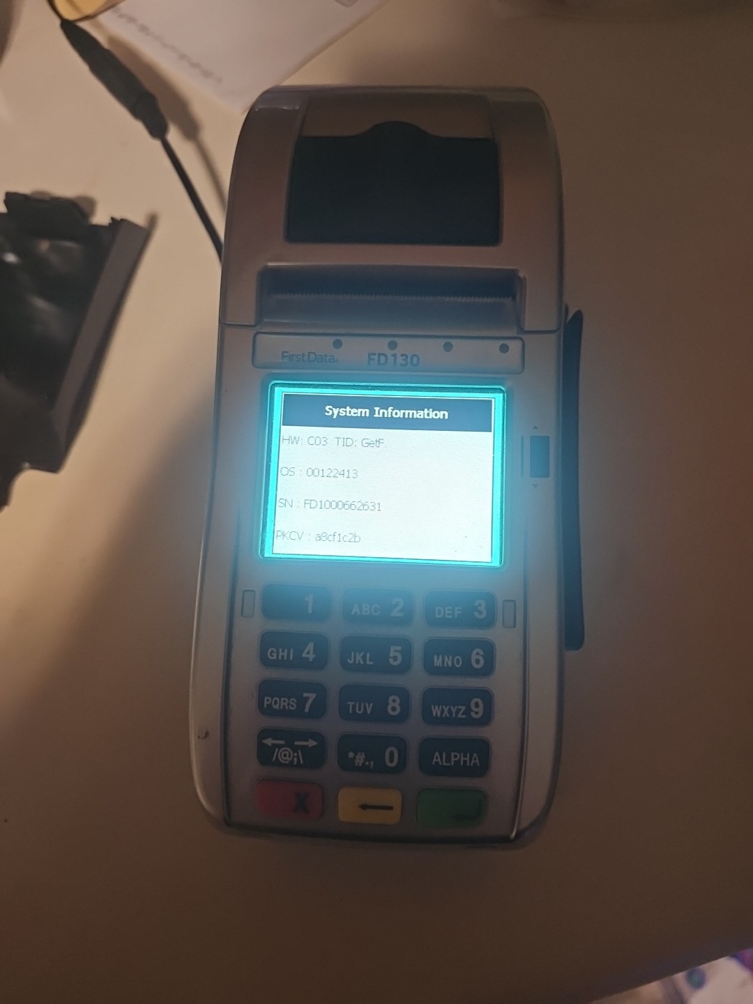 First Data FD130DUO Credit Card Machine