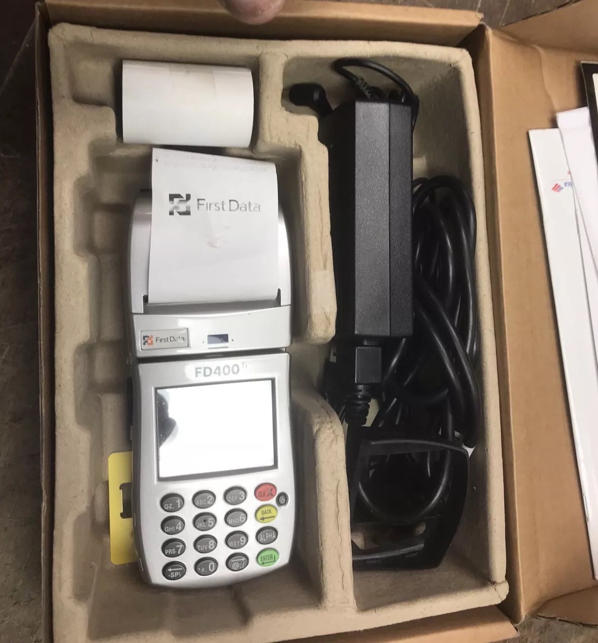 FirstData FD-400ti Terminal Card Reader