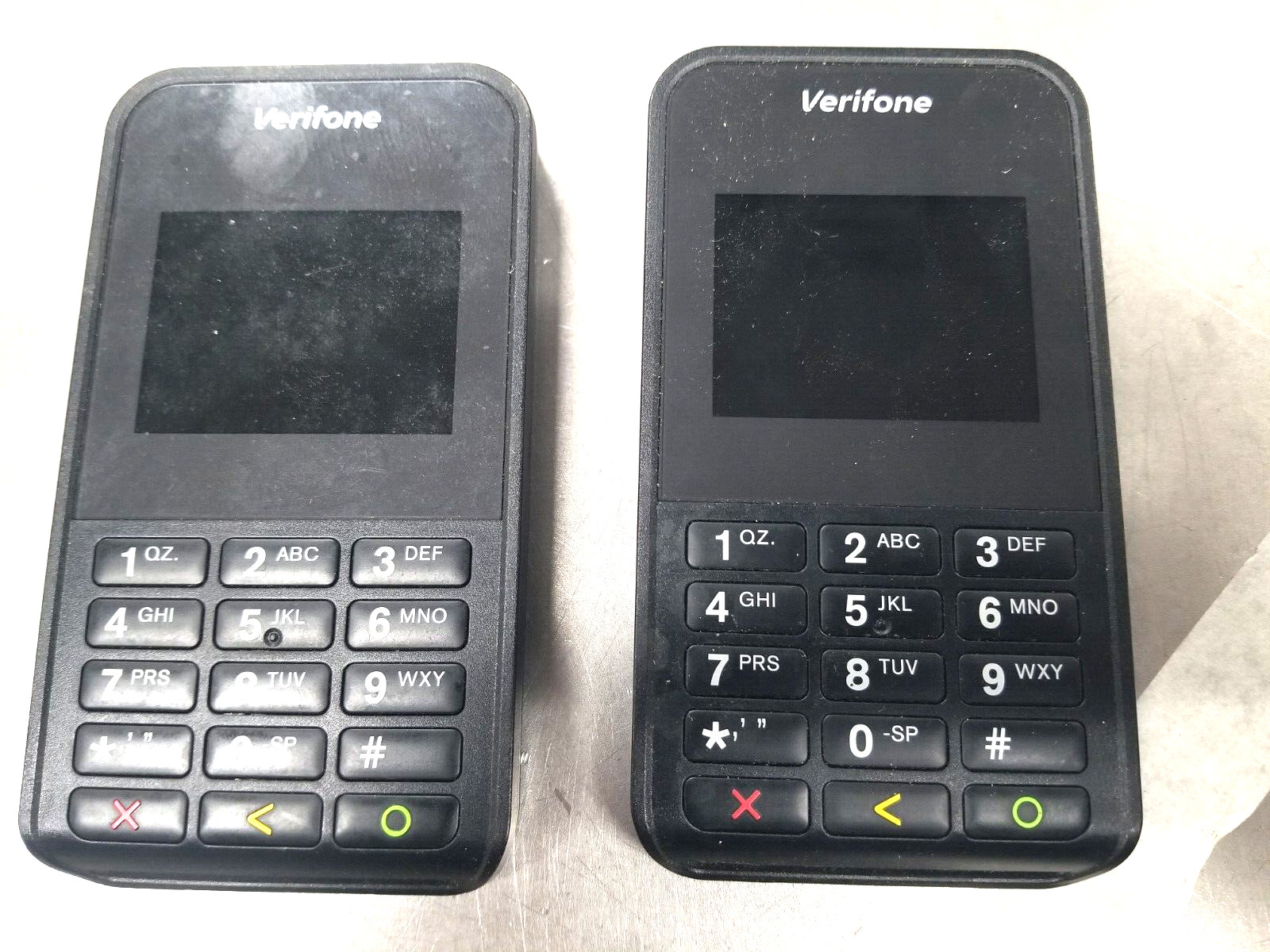 2X Verifone e355 2.4″ TFT LCD Bluetooth Android Compact Mobile Payment Terminal