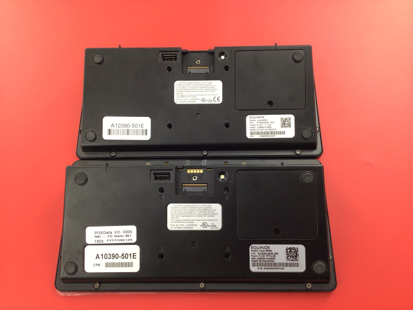 Equinox Luxe 8500i Terminal ONLY Lot of 2 ( UNTESTED/AS IS )