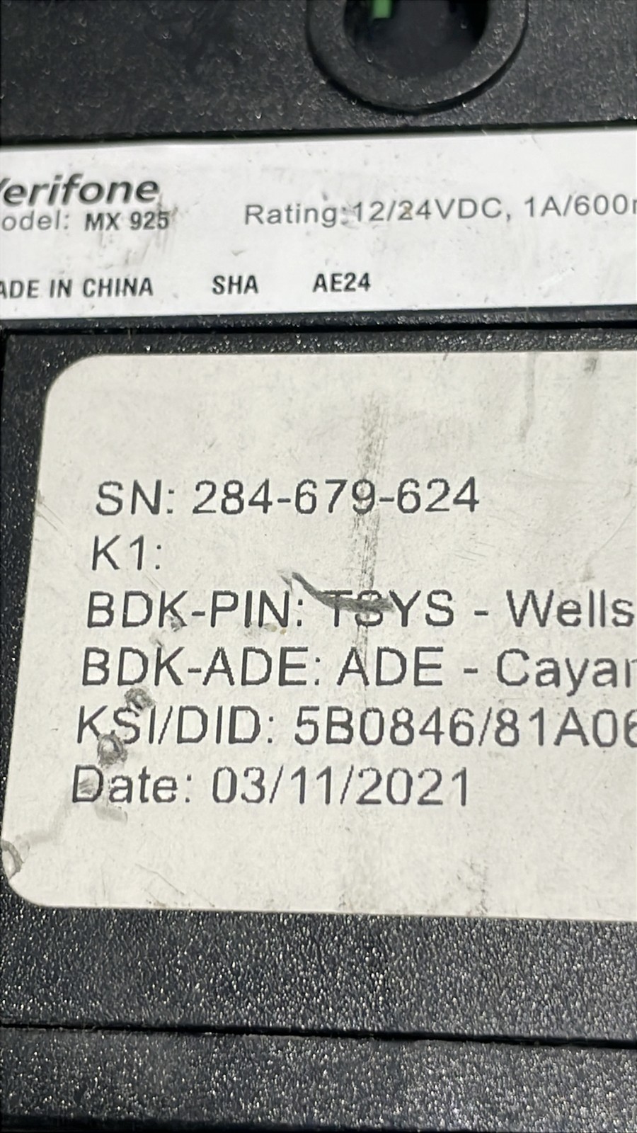 VeriFone MX925 MX915 POS Credit Card Payment Terminals Lot Of 2