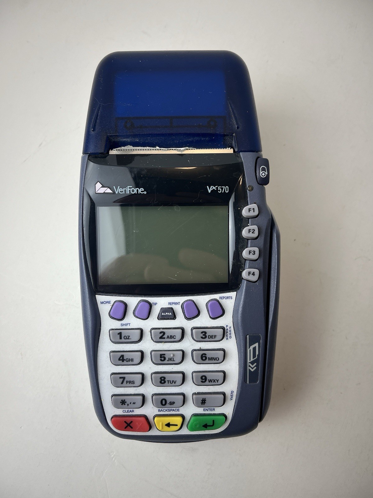 💥VERIFONE VX570 CREDIT CARD OMNI 5700 No Power Cord Untested 1 Day Ship!👍