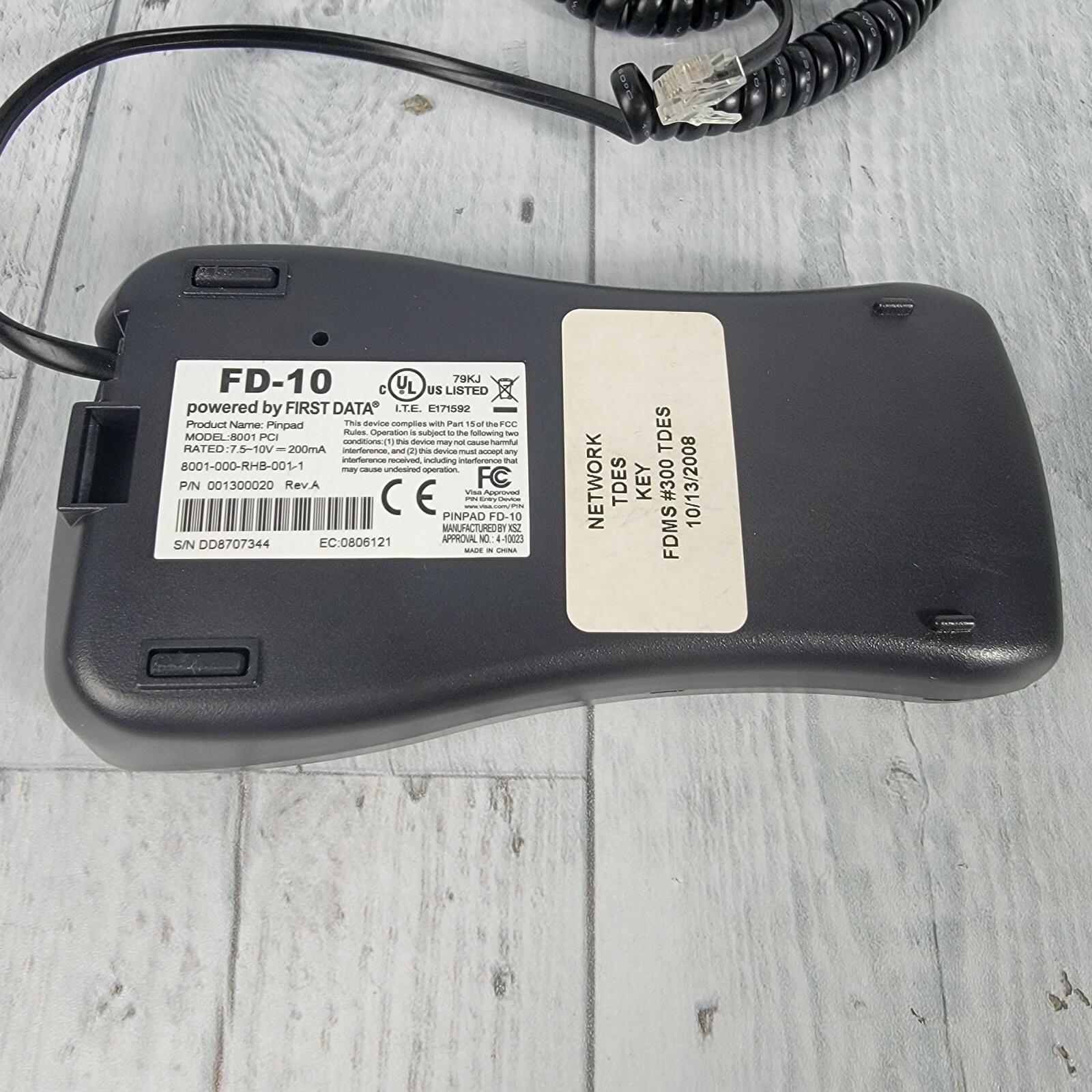 First Data FD100 POS credit Card terminal reader with fd10