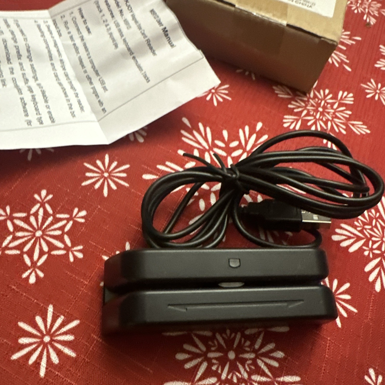 Etekjoy Usb 3-Track Magnetic Stripe Card Reader Pos Credit Card Reader NEW