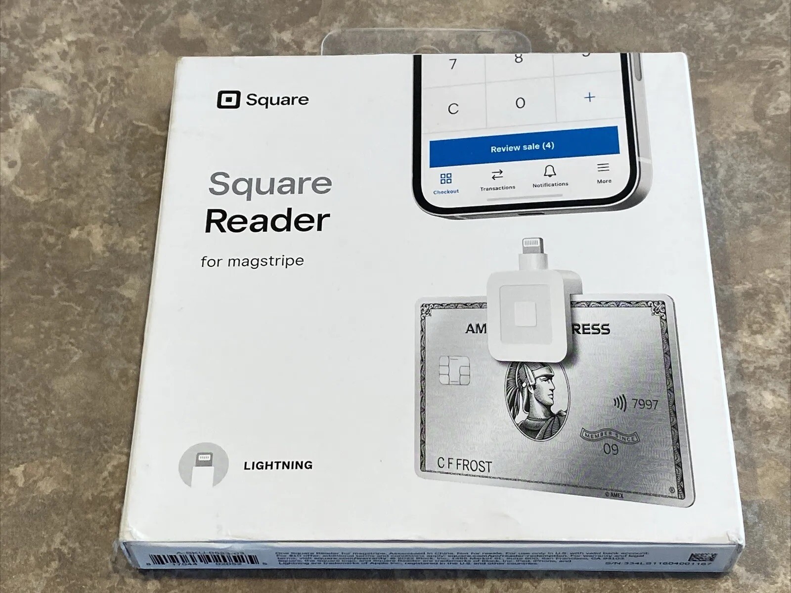NEW Square – Magstripe Reader with Lightning Connector – Glossy White