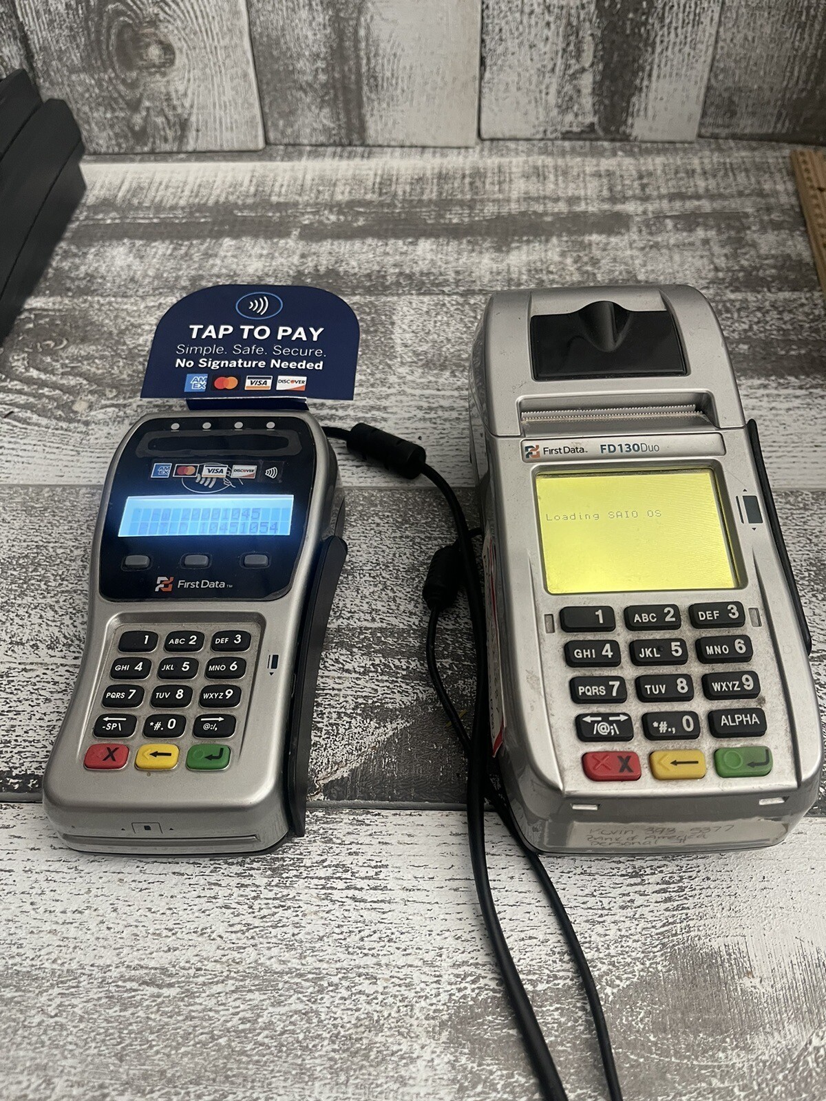 First Data FD130 EMV NFC Dial/IP Credit Card Machine & First Data FD 35