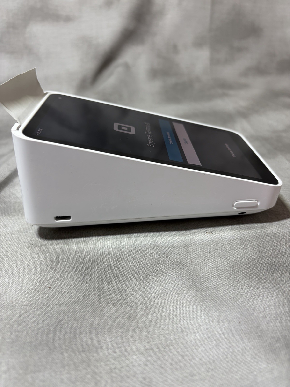 Square Terminal Credit Card Reader with Printer Tray And Paper – No Power Cord