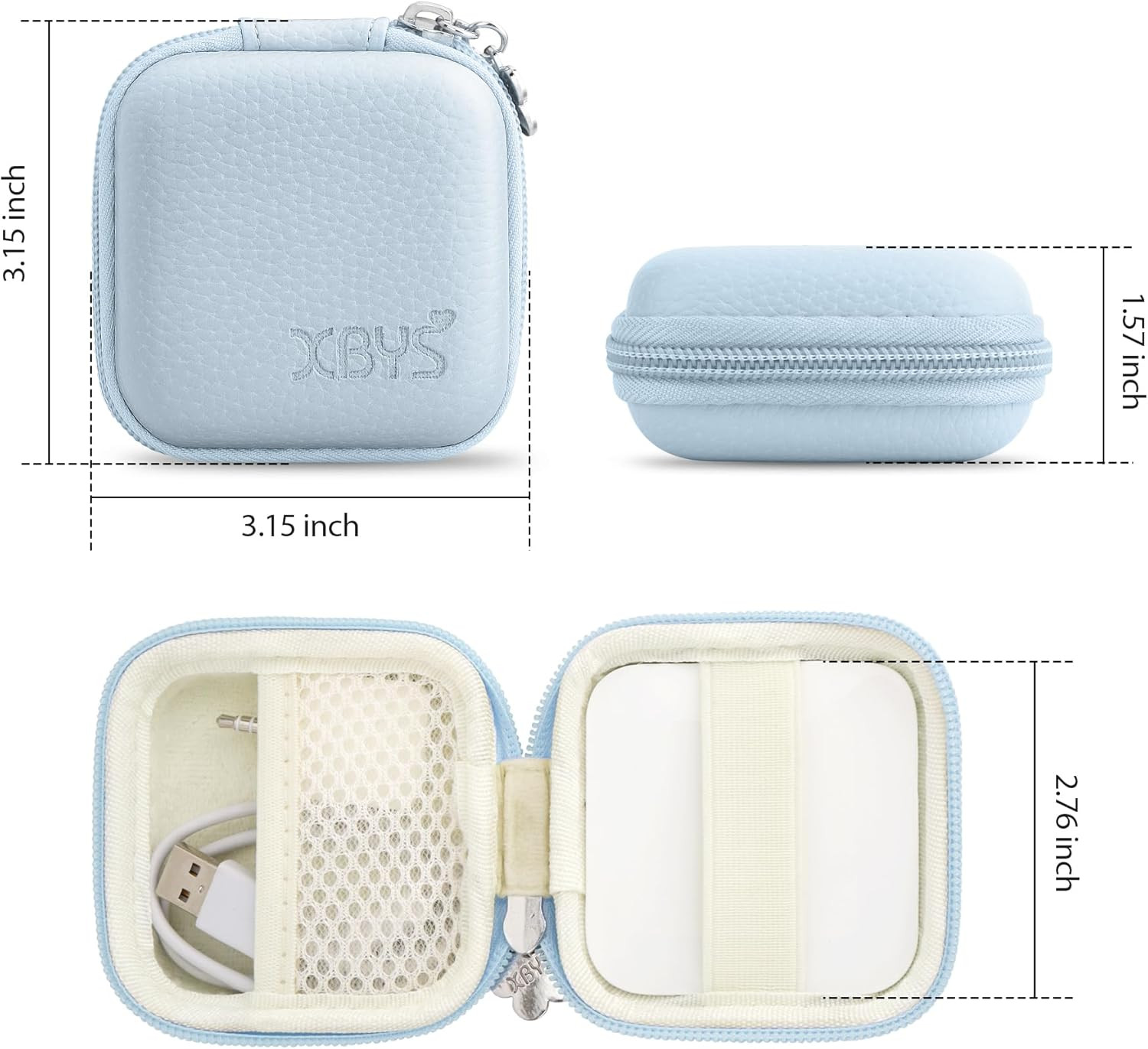Card Reader Case for Square Contactless & Chip Reader (1St/2Nd Gen), Mini Hard S