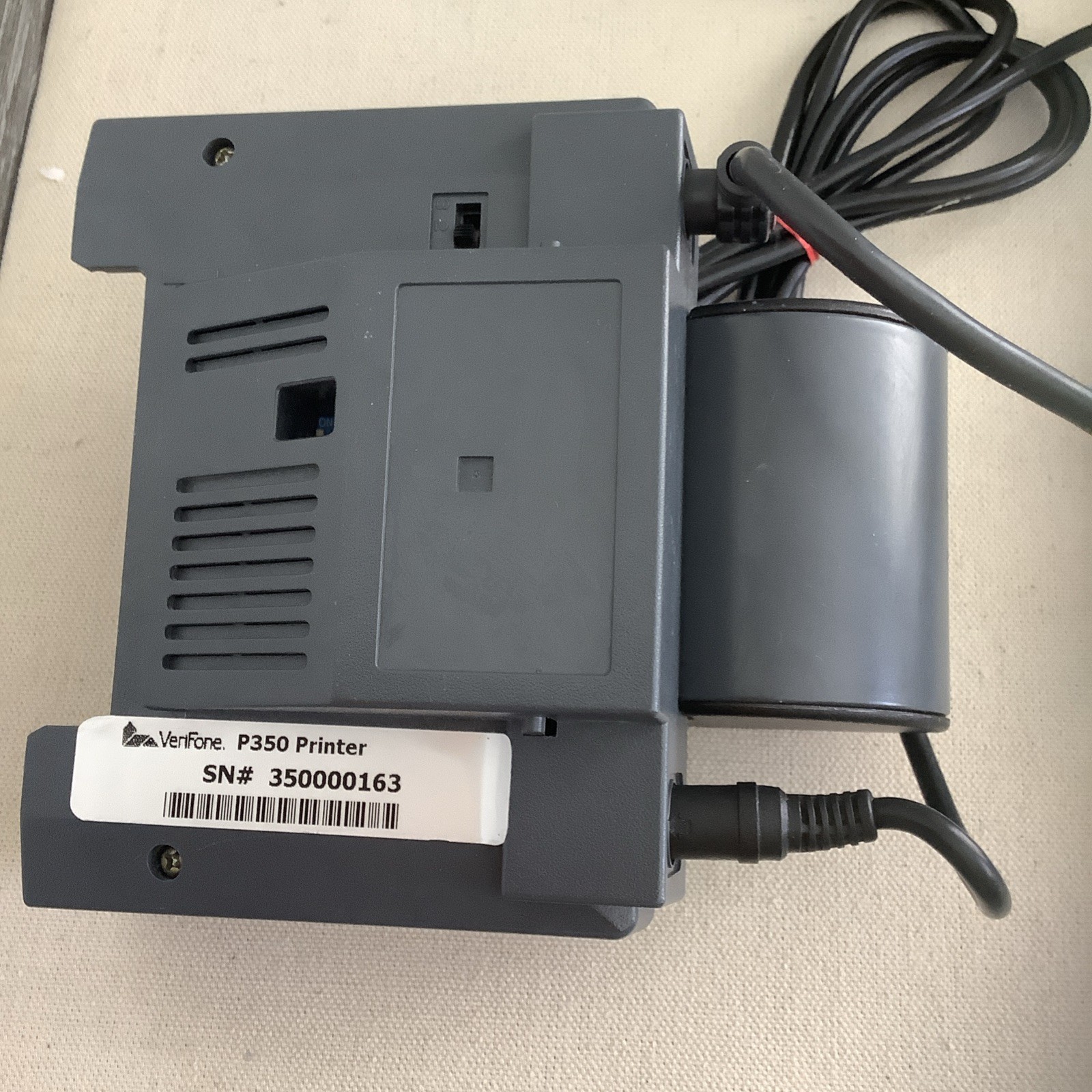 VERIFONE PrintPak 350 w/ Adapter, Tranz 330 Credit card System AS IS