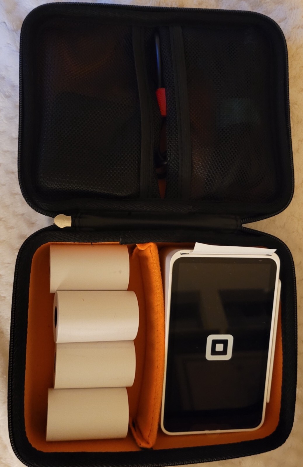 Mchoi Hard EVA Travel Case for Square Terminal Printer Paper and Accessories NEW