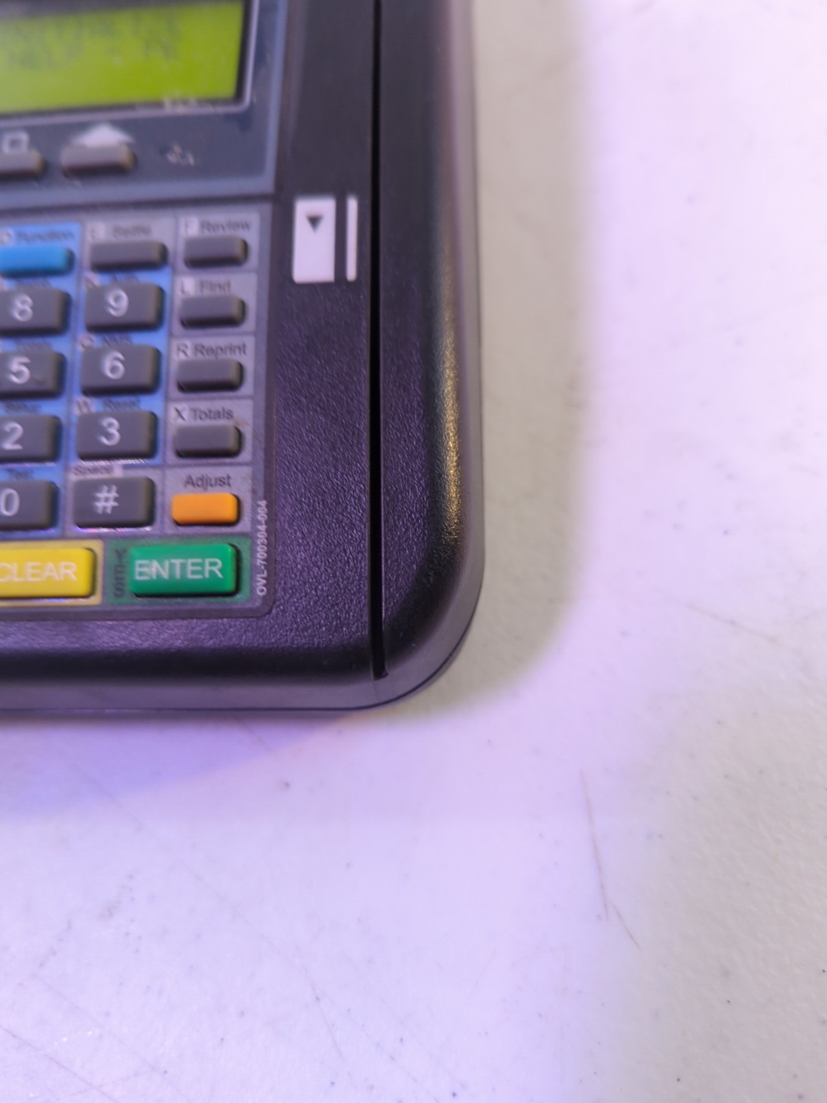 HYPERCOM T7Plus Credit Card Reader Terminal with Power Supply 010218-012 ZH