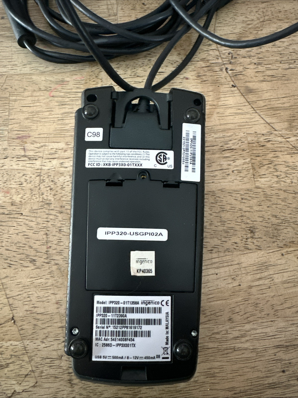Ingenico iPP320 Pin Pad Payment Terminal Swipe Card Reader IPP320
