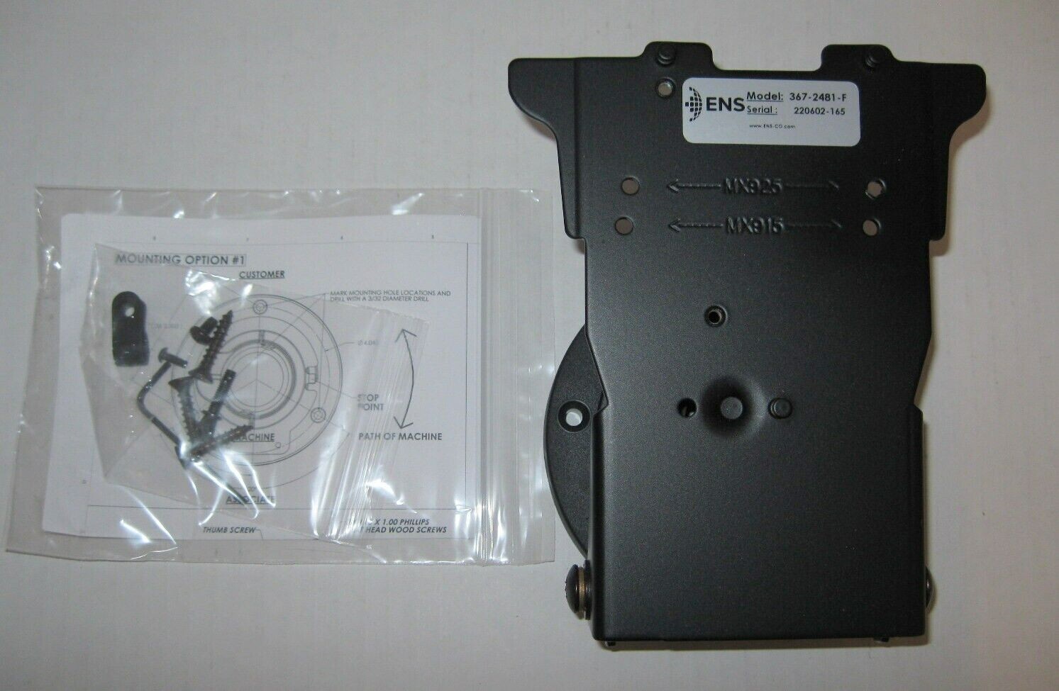 New ENS MET132-009-01-A Low Contour, 8-90 Degree Verifone Stand MX915/MX925
