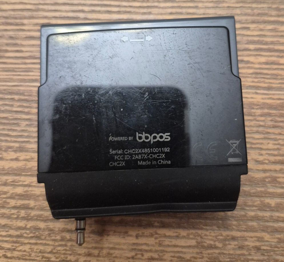 BBPOS Chipper 2X Plug In Card Reader 2AB7X-CHC2X Black Older Style Aux