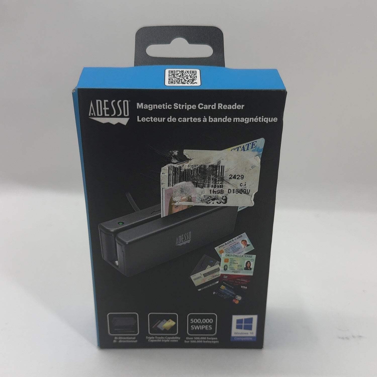 New Adesso Magnetic Stripe Card Reader MSR-100