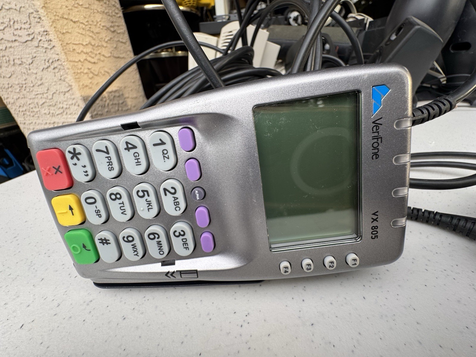 Lot of 2 Verifone VX 805 CTLS Credit Card Reader Slide & Chip Reader
