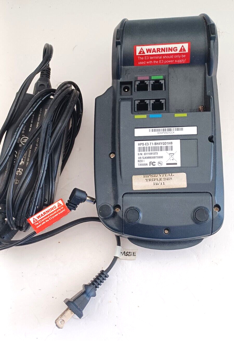Credit Card Terminal Heartland Payment Systems with Chip Reader and Printer