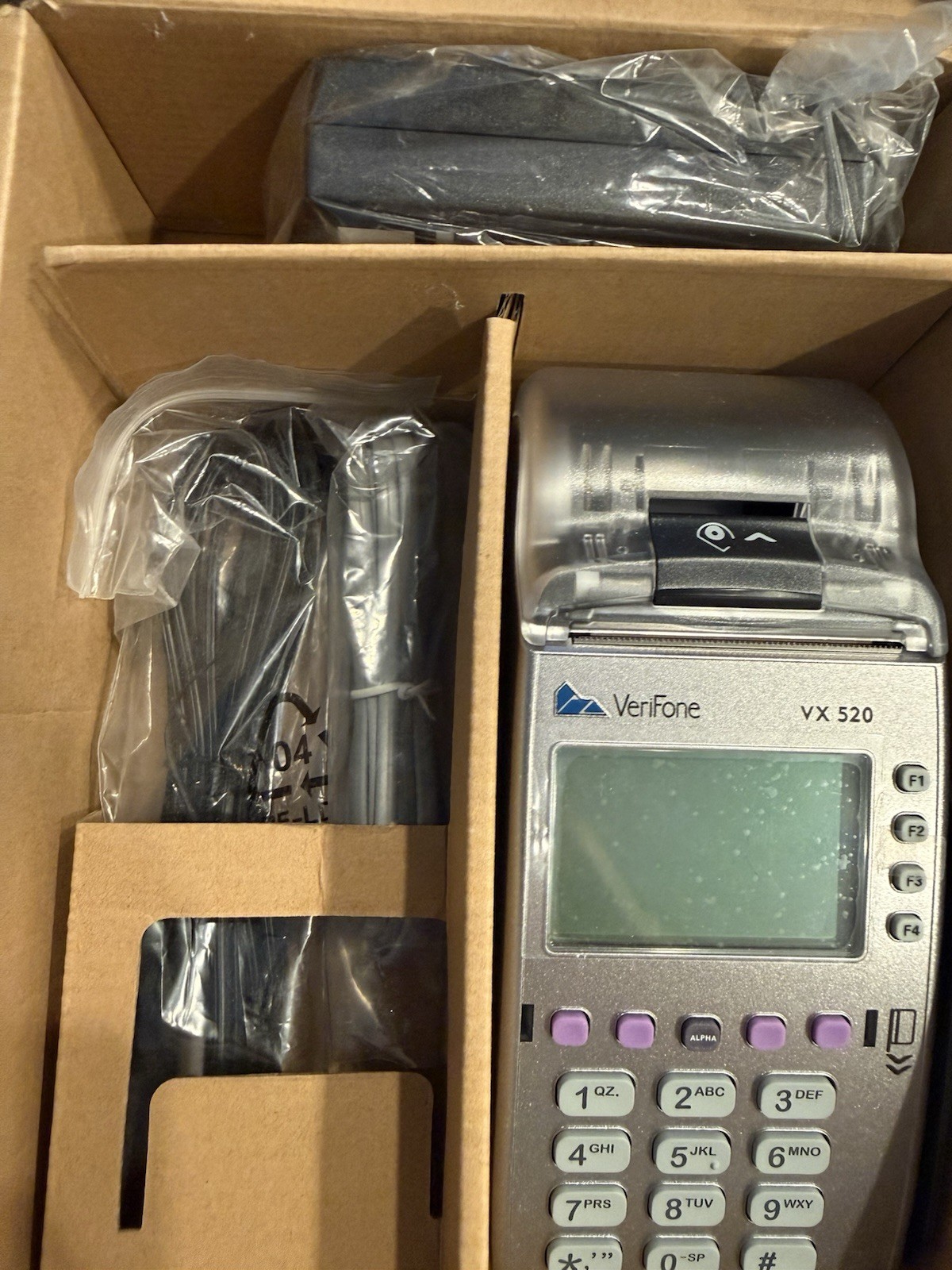 VeriFone Vx520 230′ Silver Thermal Paper Adapter 12 Rolls