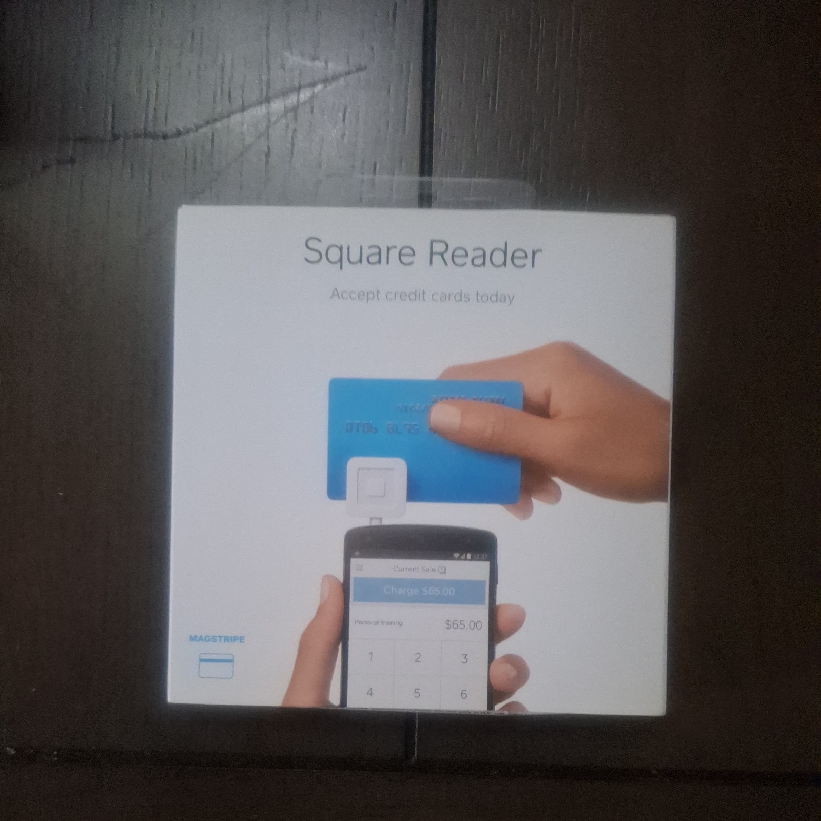 Square A-PKG-0206-01 Credit Debit Card Reader – White for Apple iPhone and…