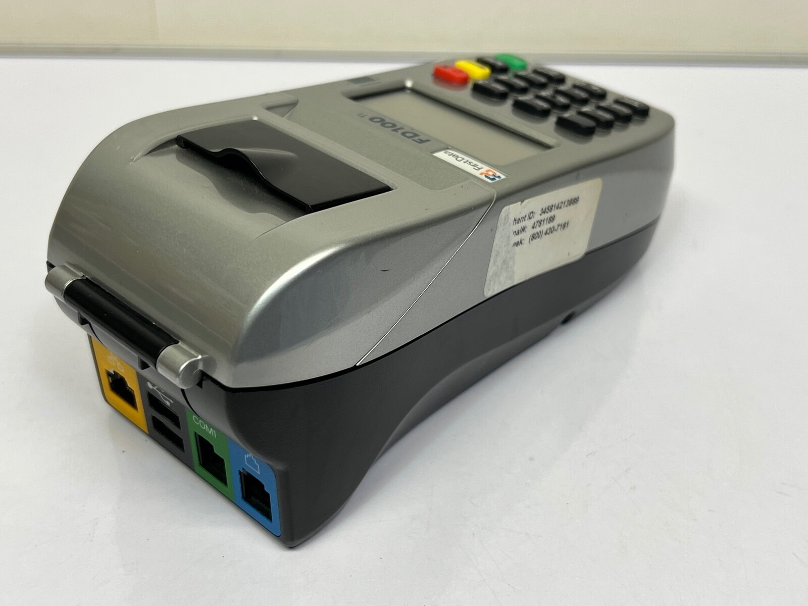 First Data FD100ti Silver Credit Card Terminal – Power cord