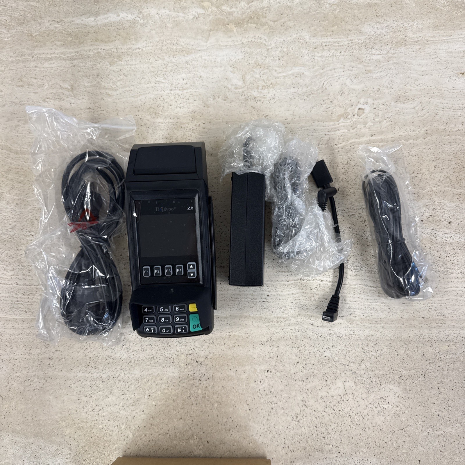 Dejavoo Z8 VEGA3000 WiFiMagnetic POS Credit Debit Card Terminal RJ11 Cables