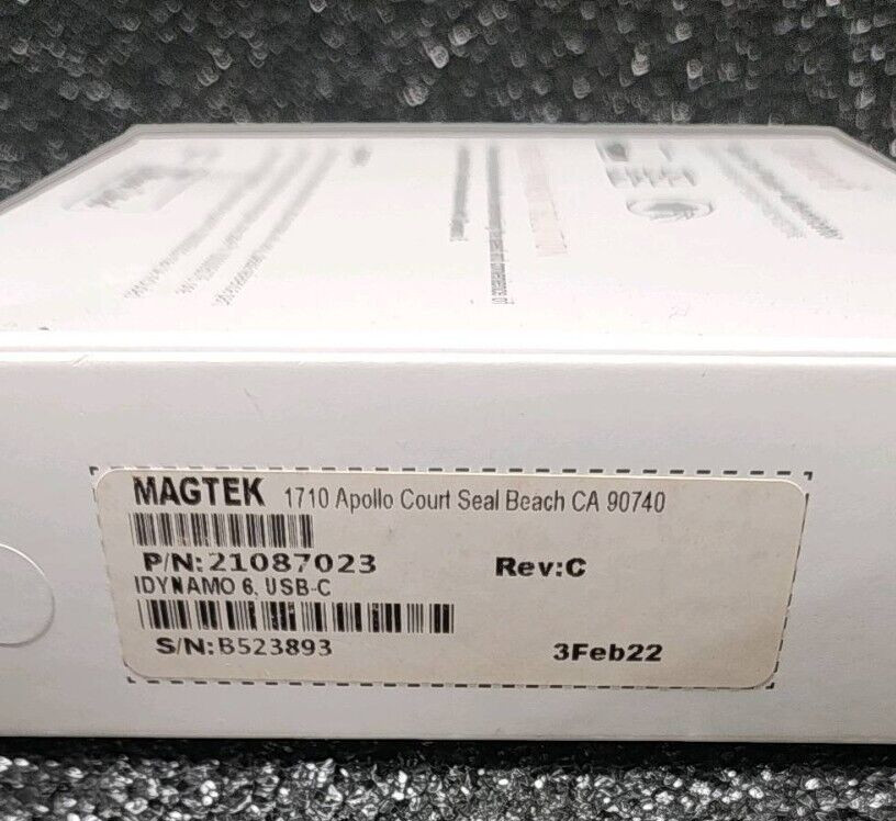 Magtek 21087023 iDynamo 6 Secure Card Reader Authenticator Untested