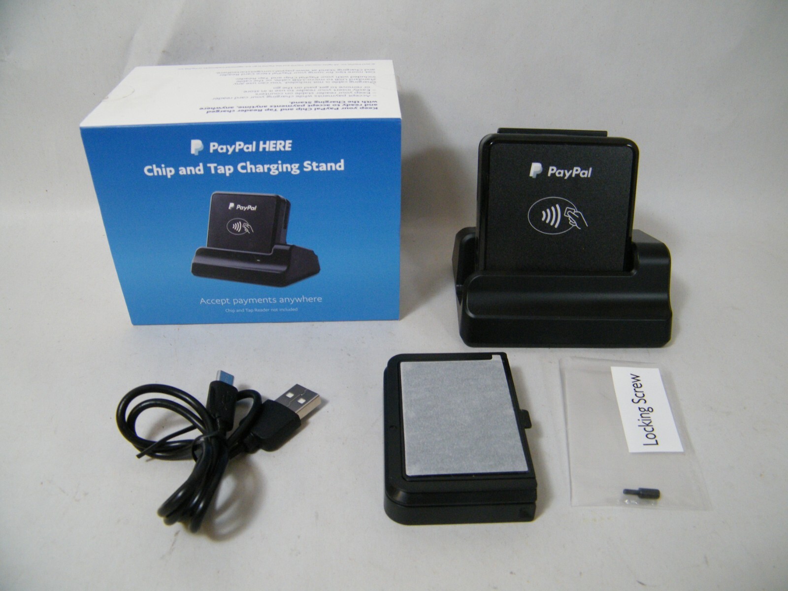 PAYPAL HERE CHIP & TAP READER + CHARGING STAND PCTUSDCRT