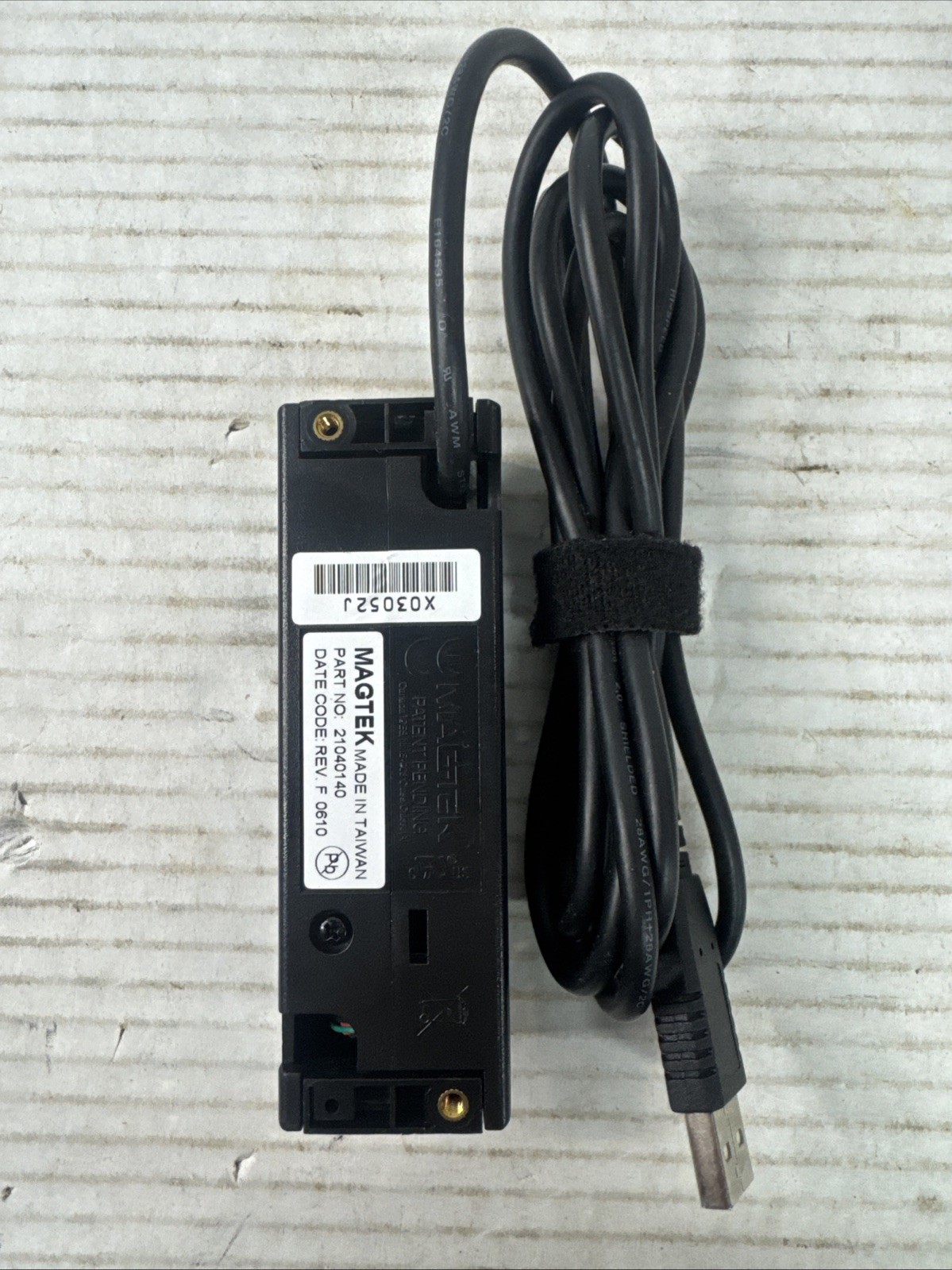 MagTek 21040104 USB HID Swipe Reader Tested Works