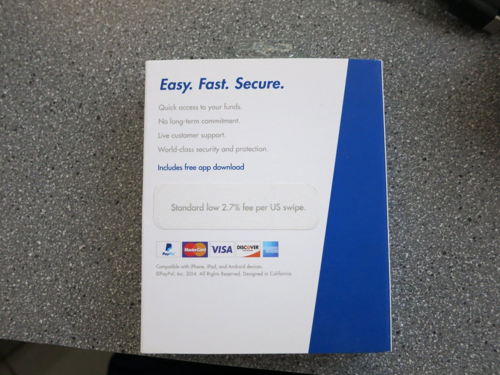PayPal Here Mobile Credit Card Reader Swiper For iPhone Android Windows Devices