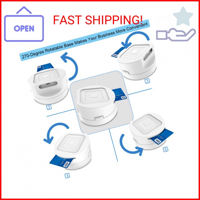 MirageCover Dock for Square Reader – Compatible with 1st and 2nd Generation Squa