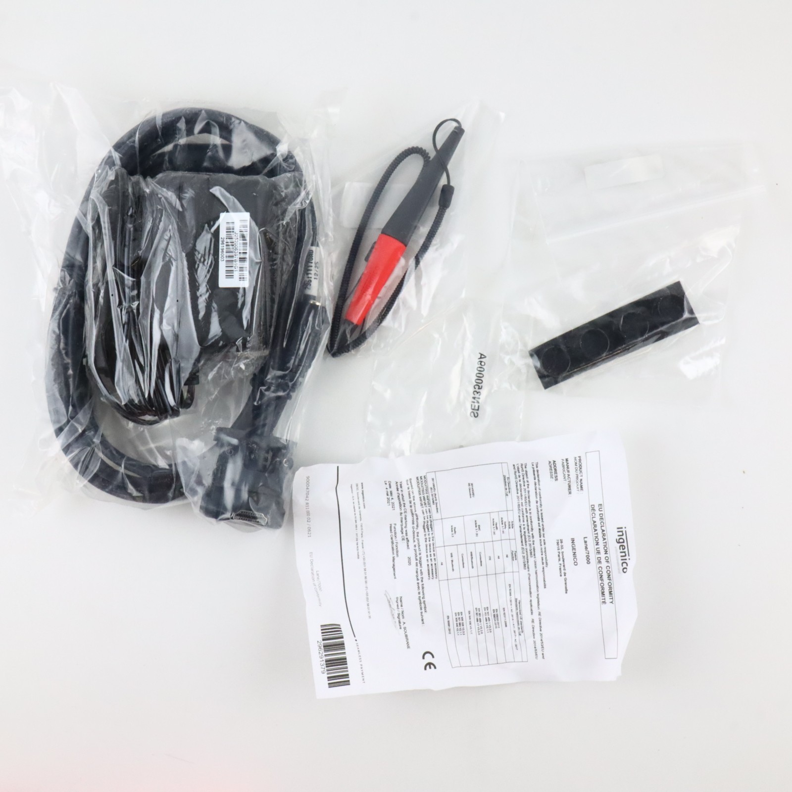Ingenico Lane 7000 Credit Card Terminal PRG30312951R, W/ Stylus (PARTS/REPAIR)