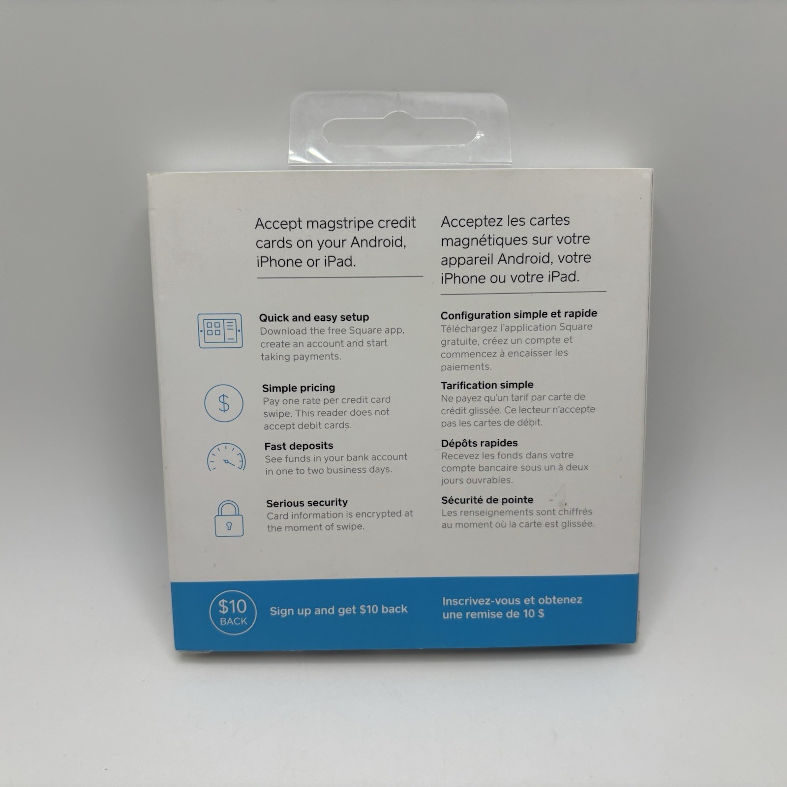 *SEALED* Square Reader For Magstripe w/ Headset Jack (For Use In Canada Only)