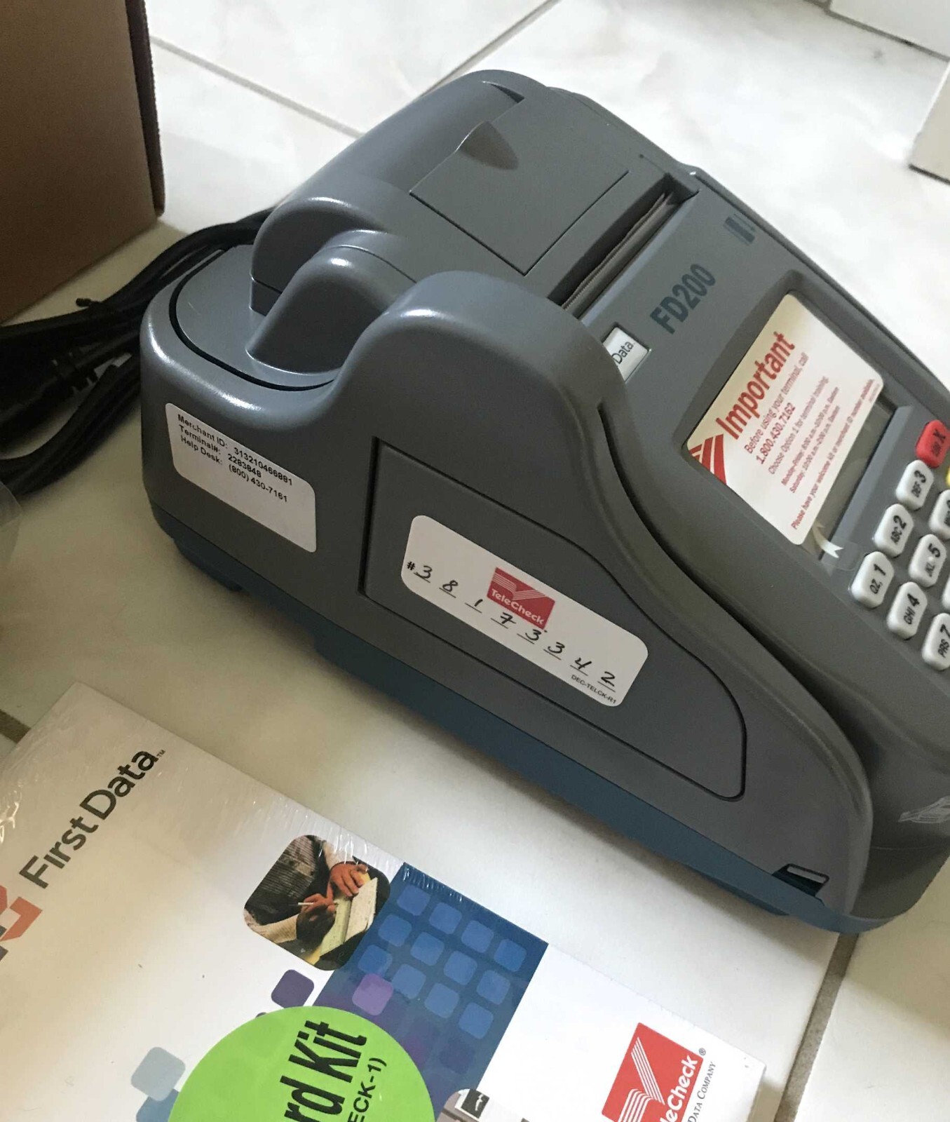 First Data FD200 Credit Card Terminals, Package of Two Terminals, New Open Box