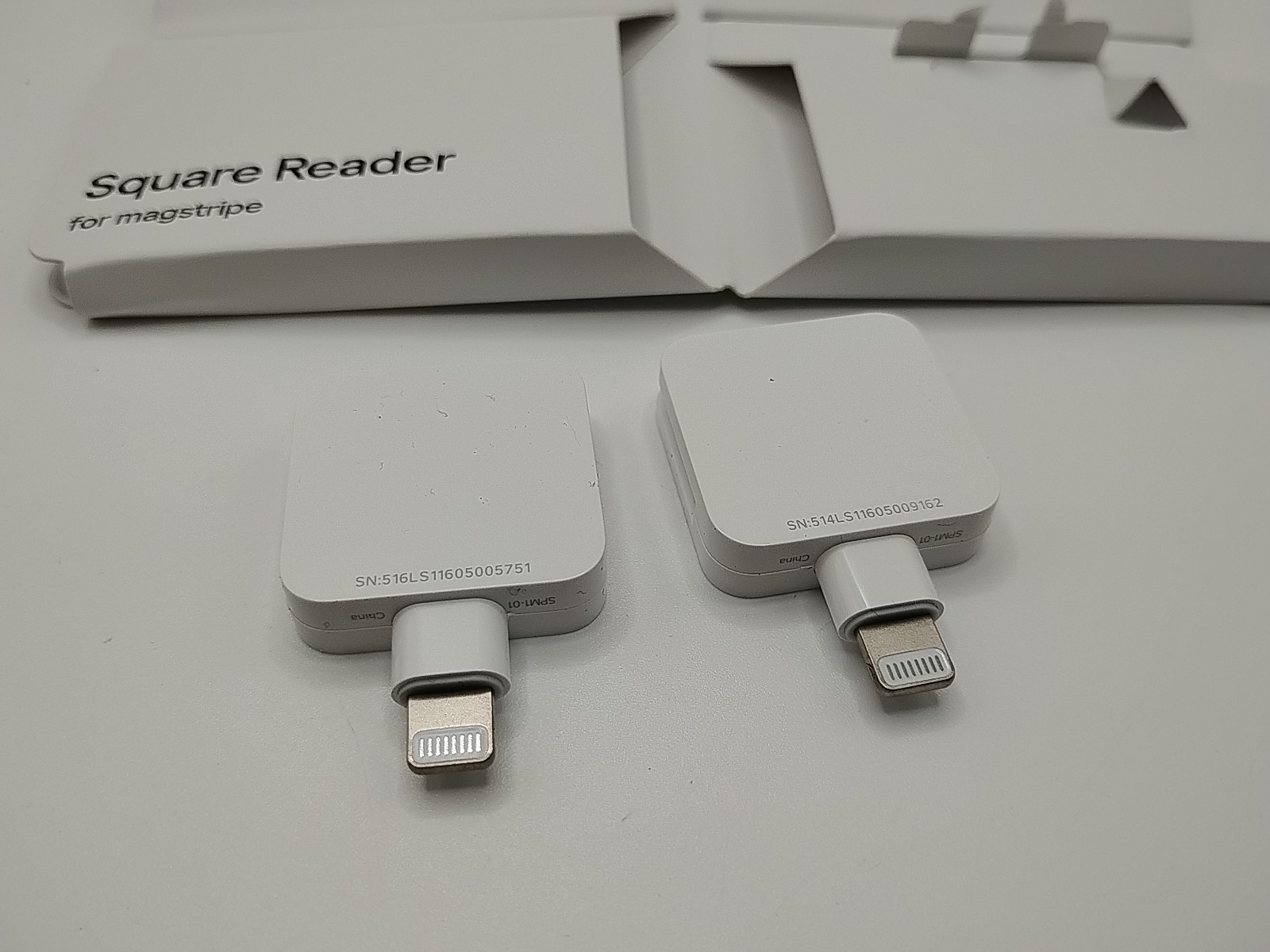 Square Reader for Magstripe Lightning Lot Of Two Open Box New