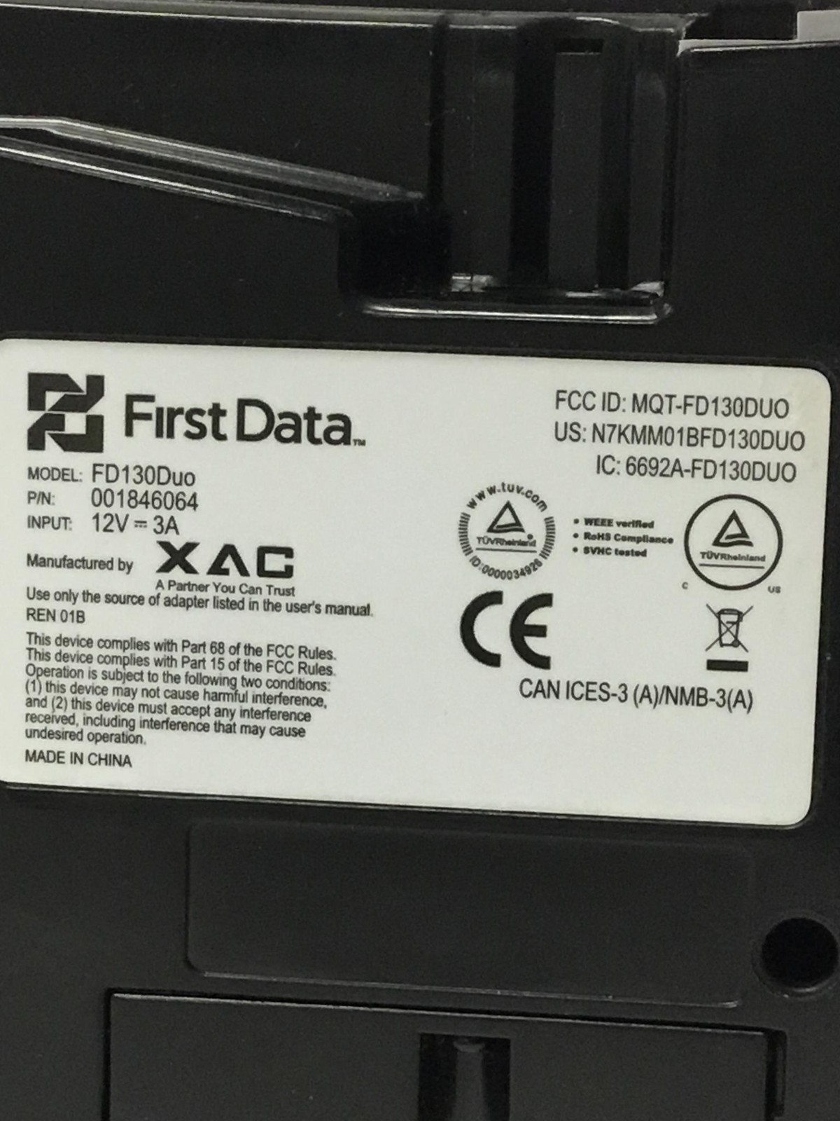 5x First Data FD130DUO -001846064 Credit Card Machine Power AC Adapter FREESHIP