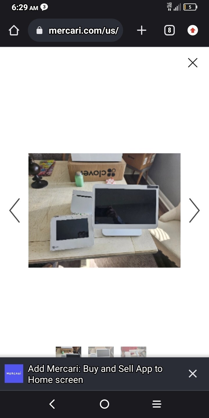 Clover Station Duo POS system with cash drawer/ processor-excellent condition