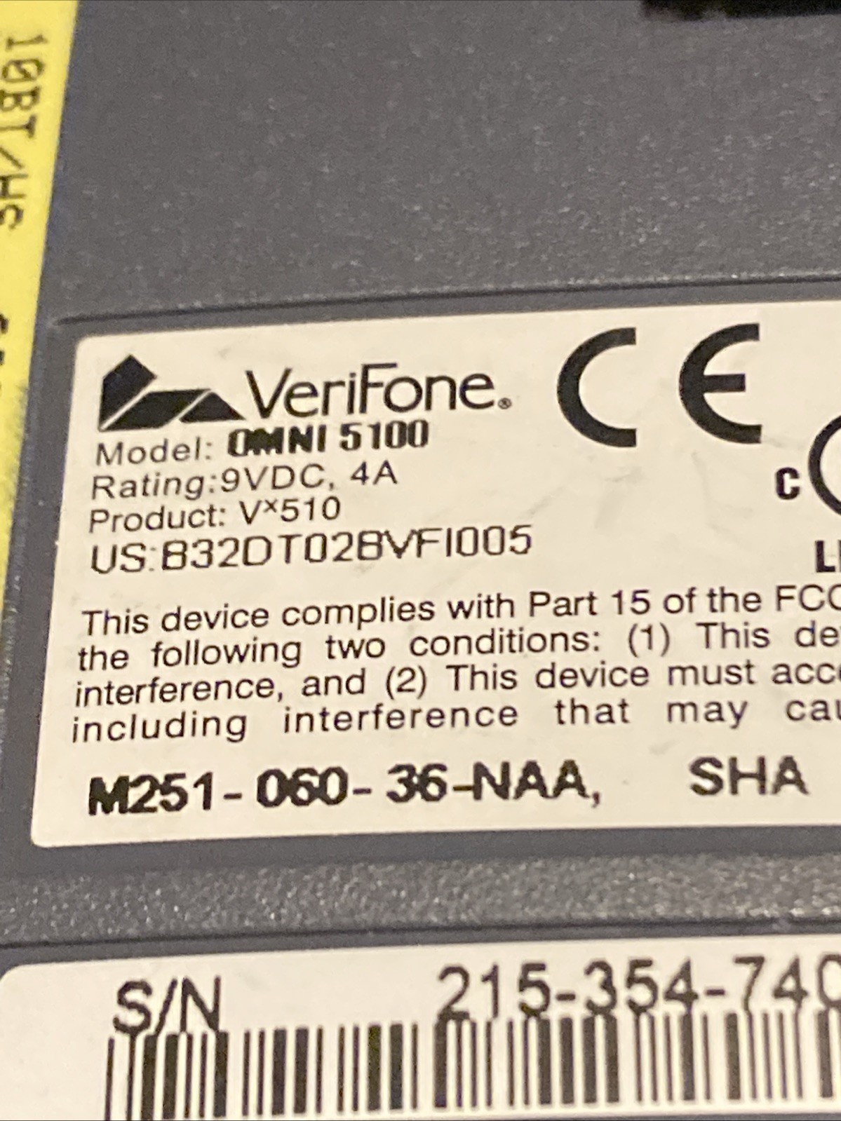 Lot of 6 VeriFone 510, VX510, 570 Credit Card Terminal Parts Only Untested