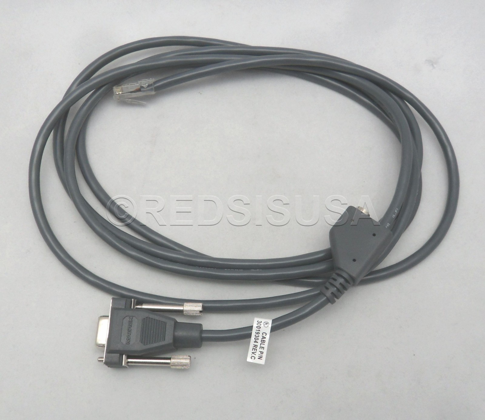 Genuine MagTek cable MINIMICR RS232 DB9 8FT GRAY RS232 MINI MICR & PC 30019304