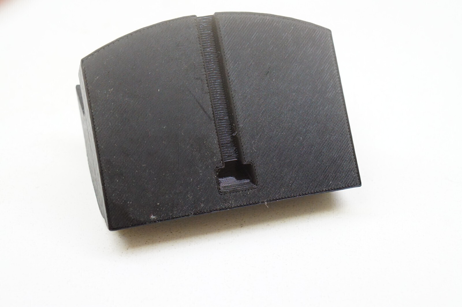Angled Stand for SumUp Air card reader/terminal w/ charge cable cutout *Black*