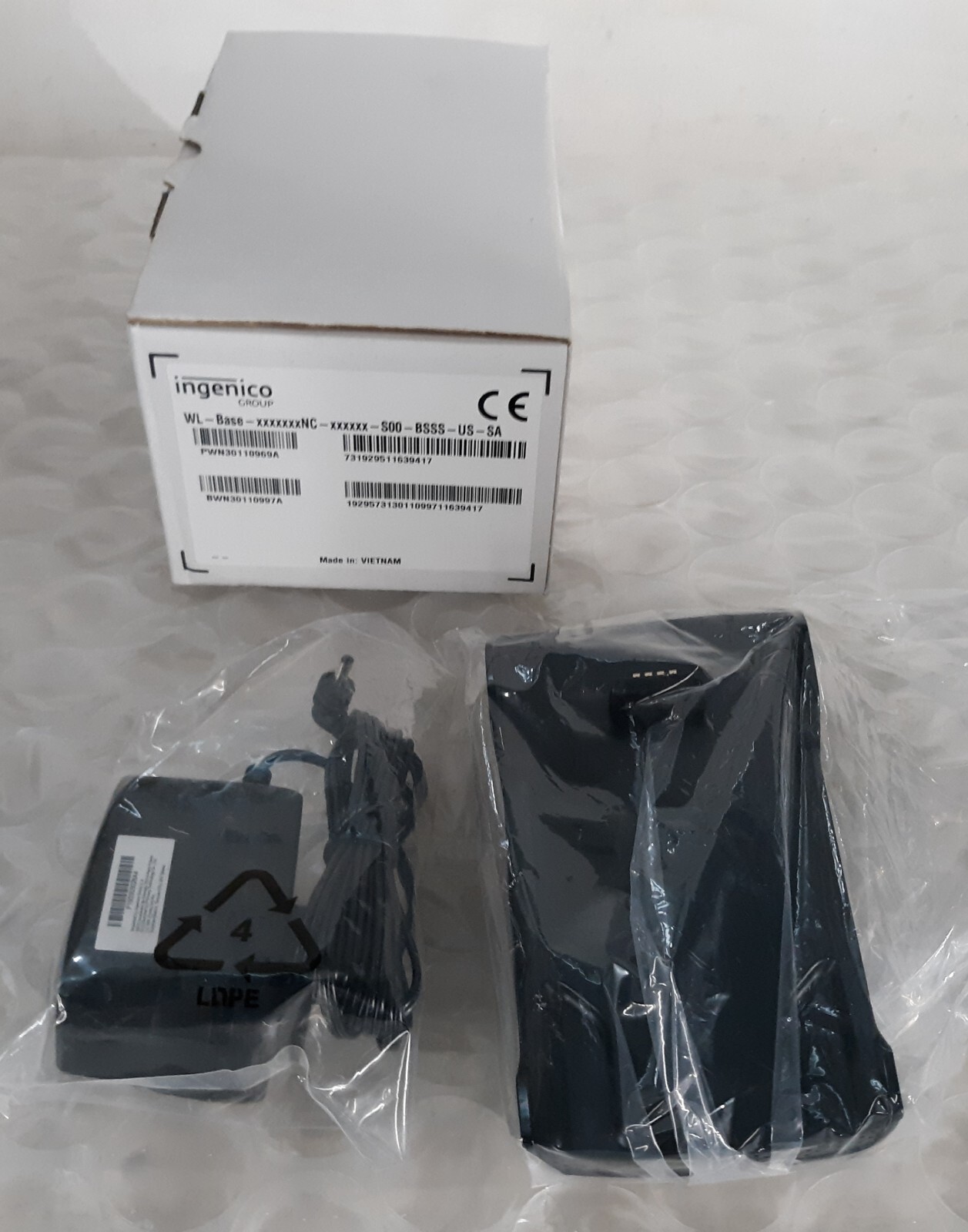 Ingenico PWN30110969A Base Charger for Move 3500 w/ AC Adapter NEW *OPEN BOX*
