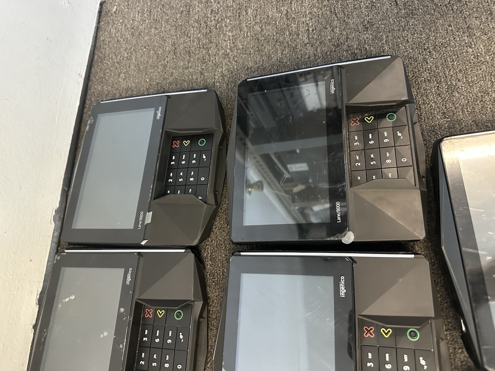 Ingenico 8000 Lot Of 8 All Tested To Power On-Must See Pictures-UNITS ONLY